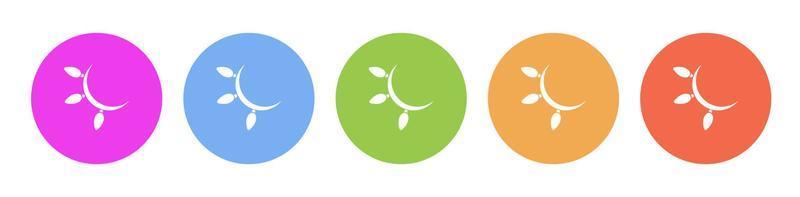 Multi colored flat icons on round backgrounds. christmas, light multicolor circle vector icon on white background