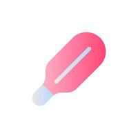 Medical thermometer flat gradient two-color ui icon. Diagnostic instrument. Measure temperature. Simple filled pictogram. GUI, UX design for mobile application. Vector isolated RGB illustration