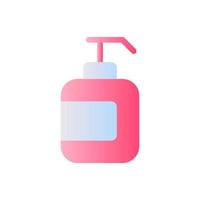 Hand sanitizer flat gradient two-color ui icon. Liquid disinfectant. Pump bottle package. Simple filled pictogram. GUI, UX design for mobile application. Vector isolated RGB illustration