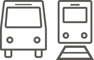 Bus, train vector icon. Simple element illustration from map and navigation concept. Bus, train vector icon. Real estate concept vector illustration.