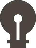 Light, bulb vector icon. Simple element illustrationLight, bulb vector icon. Material concept vector illustration. on white background