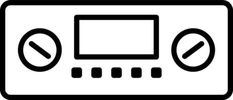 clima, control, temperatura vector icono en transparente antecedentes. contorno clima, control, temperatura vector icono