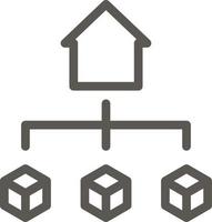 Advertisement, house, news vector icon. Simple element illustration from UI concept. Advertisement, house, news vector icon. Real estate concept vector illustration. on white background