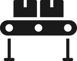 Mass production, conveyor icon - Vector. Simple element illustration from UI concept. Mass production, conveyor icon - Vector. Infographic concept vector illustration. on white background