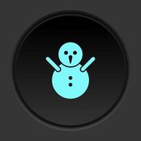 Dark button flat icons on round backgrounds. Building construction insurance dark circle vector icon on darken background