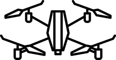Aerial, camera, quadrocopter vector icon on transparent background. Outline Aerial, camera, quadrocopter vector icon
