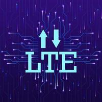 Lte, signal, arrows new technology vector icon. New mobile technology concept vector illustration. Lte, signal, arrows new technology vector icon