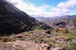 Scenic mountain landscape photo