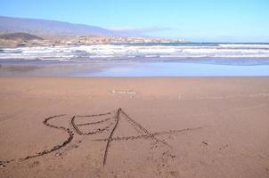 hermosa playa en tenerife foto