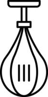 Speed ball, line vector icon on transparent background. Outline Speed ball, line vector icon.
