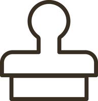 Clone, press, stamp vector icon. Element of design tool for mobile concept and web apps vector. Thin line icon for website design and development, app development. Vector icon on white background