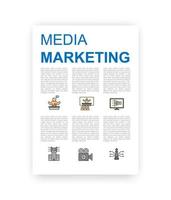 Page layout design template for presentation and brochure , Annual report, flyer page with infographic elements design. vector