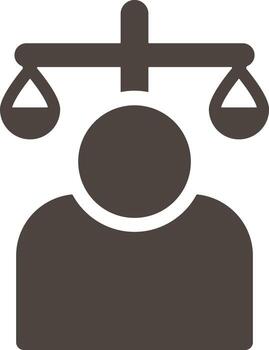 Balance, user vector icon. Simple element illustrationBalance, user vector icon. Material concept vector illustration. on white background