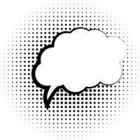 Comic speech bubble for text. Vector illustration. Bubble for text