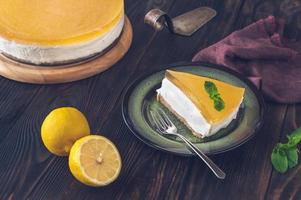 tarta de queso con gin tonic foto