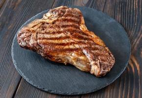 Grilled T-bone steak photo