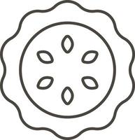Biscuit vector icon. Simple element illustration from food concept. Biscuit vector icon. Drink concept vector illustration. on white background