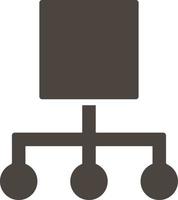 Hierarchical, network vector icon. Simple element illustrationHierarchical, network vector icon. Material concept vector illustration. on white background
