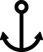 Anchor, icon. Element of simple icon for websites, web design, mobile app, infographics. Thick line icon for website design and development, app development on white background vector
