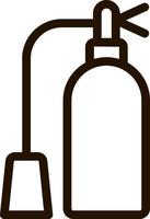 Emergency, extinguisher icon - Vector on white background