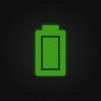 Battery new technology vector icon. New mobile technology traffic light style vector illustration on white background