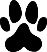 Dog paw print, icon. Element of simple icon for websites, web design, mobile app, infographics. Thick line icon for website design and development, app development on white background vector