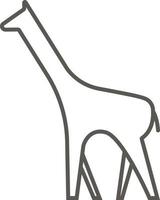 Giraffe vector icon. Simple element illustration from map and navigation concept. Giraffe vector icon. Real estate concept vector illustration.