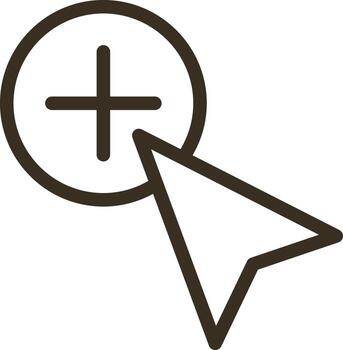 Add, copy, cursor vector icon. Element of design tool for mobile concept and web apps vector. Thin line icon for website design and development, app development. Vector icon on white background