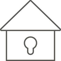 Locked house vector icon. Simple element illustration from map and navigation concept. Locked house vector icon. Real estate concept vector illustration.