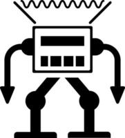 robot, icono, tecnología. elemento de minimalista icono para móvil concepto y web aplicaciones señales y símbolos colección icono para sitios web, web diseño, móvil aplicación en blanco antecedentes vector