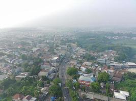 highway in the morning with little pollution photo