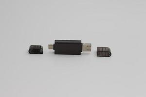a close up of multifunction USB OTG adapter photo