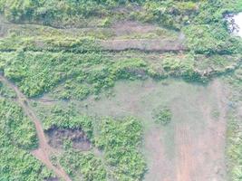 aéreo ver de tierra cartografía por desarmado aéreo vehículo en bogor, Indonesia. foto