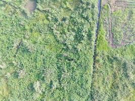 aerial view of land mapping by unmaned aerial vehicle in Bogor, Indonesia. photo