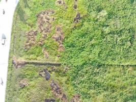 aerial view of land mapping by unmaned aerial vehicle in Bogor, Indonesia. photo