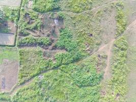 aerial view of land mapping by unmaned aerial vehicle in Bogor, Indonesia. photo