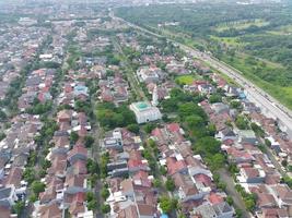 mosque in the middle of a residential area photo