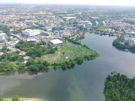 aerial view of Lake Cirimekar photo