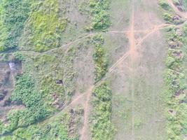 aerial view of land mapping by unmaned aerial vehicle in Bogor, Indonesia. photo