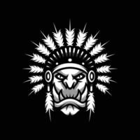 Ogre Apache Mascot Design Vector