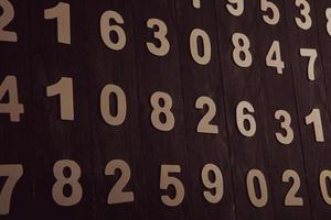 Background of numbers. from zero to nine. Finance data concept. Mathematic. Seamless pattern with numbers. financial crisis concept. Business success. photo