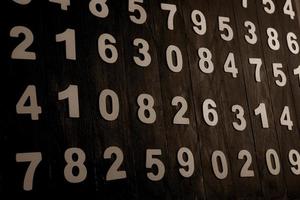 Background of numbers. from zero to nine. Finance data concept. Mathematic. Seamless pattern with numbers. financial crisis concept. Business success. photo