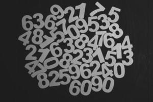 Background of numbers. from zero to nine. Finance data concept. Mathematic. Seamless pattern with numbers. financial crisis concept. Business success. photo