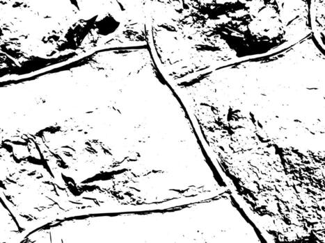 Rustic cracked vector texture with many cracks and scratches. Abstract background. Broken and damaged surface. Aged backdrop. Vector graphic illustration with transparent white.