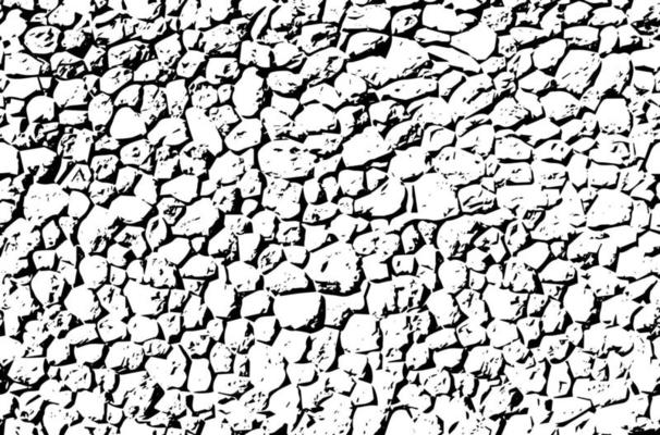 Rustic cracked vector texture with many cracks and scratches. Abstract background. Broken and damaged surface. Aged backdrop. Vector graphic illustration with transparent white.