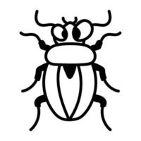 Trendy Chafer Bug vector