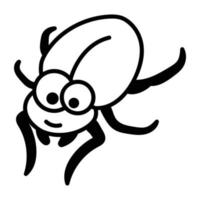 Trendy Beetle Concepts vector