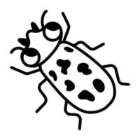 Trendy Cucumber Beetle vector