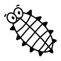 Trendy Mealy Bug vector