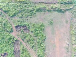 aéreo ver de tierra cartografía por desarmado aéreo vehículo en bogor, Indonesia. foto